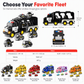 📢📢40% DE RÉDUCTION !! ⏰Coffret camion porte-voitures à inertie pour enfants – 1 grand camion de transport et de rangement et 6 petites voitures