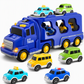 📢📢40% DE RÉDUCTION !! ⏰Coffret camion porte-voitures à inertie pour enfants – 1 grand camion de transport et de rangement et 6 petites voitures