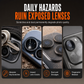 Integrated Metal Armor Camera Lens Protector with CD Texture Lens Protection Film