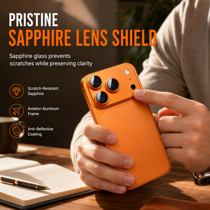 Integrated Metal Armor Camera Lens Protector with CD Texture Lens Protection Film
