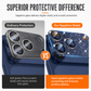 Integrated Metal Armor Camera Lens Protector with CD Texture Lens Protection Film