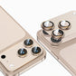 Integrated Metal Armor Camera Lens Protector with CD Texture Lens Protection Film
