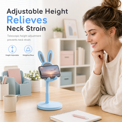 📢📢40 % DE RÉDUCTION !! ⏰ Support téléphone de bureau – Adorable lapin & pratique ✨