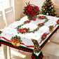 🎄🍽️ Nappe de Noël en Polyester – Déperlante, Réutilisable et Disponible en 7 Dimensions