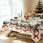 🎄🍽️ Nappe de Noël en Polyester – Déperlante, Réutilisable et Disponible en 7 Dimensions