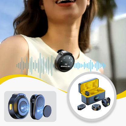 📢📢40% DE RÉDUCTION !! ⏰Microphone Cravate Sans Fil avec Réduction de Bruit ENC – Transmission 2,4G, Compatibilité Universelle & Autonomie 8h for un Enregistrement Clair et Libéré 🎧✨
