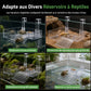 📢📢40% DE RÉDUCTION !! ⏰Plateforme de repos en acrylique suspendue réglable pour tortues, adaptée aux aquariums à haut niveau d'eau