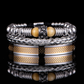 Men's Stainless Steel Crown Bracelet 3-Piece Set