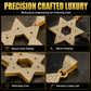 Hip Hop Iced Out Rhinestone Hollow Star of David with 50cm Chain