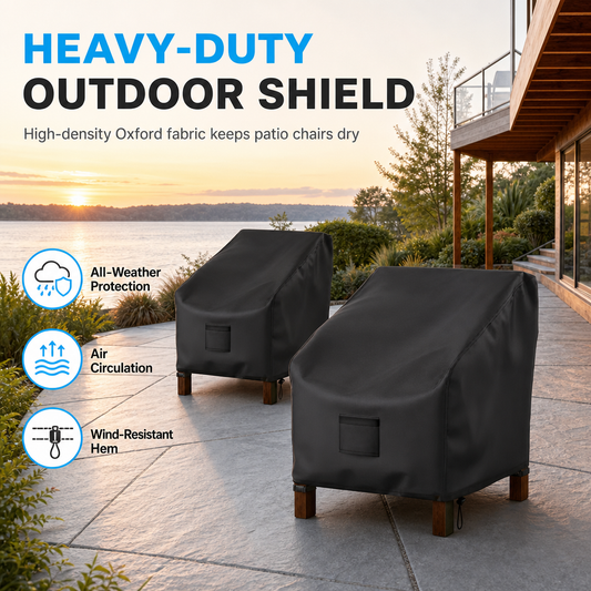 📢📢50% DE RÉDUCTION !! ⏰ Housse de protection pour chaise – Imperméable, anti-poussière & UV ✨