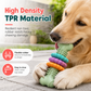 ✨Durable TPR Bone Shaped Dog Chew Toy Bite Resistant Teething Toy for Large Dogs