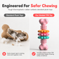 ✨Durable TPR Bone Shaped Dog Chew Toy Bite Resistant Teething Toy for Large Dogs