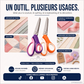 📢📢50% DE RÉDUCTION !! ⏰ Ciseaux à cranter pour couture et loisirs créatifs – Lames en acier inoxydable, bord festonné et prise en main confortable