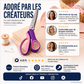 📢📢50% DE RÉDUCTION !! ⏰ Ciseaux à cranter pour couture et loisirs créatifs – Lames en acier inoxydable, bord festonné et prise en main confortable
