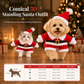📢📢50% OFF !! ⏰Christmas Pet Costume for Dogs and Cats Autumn Winter Holiday Outfits featuring Santa Claus Suits and Snowflake Capes