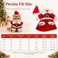 📢📢50% OFF !! ⏰Christmas Pet Costume for Dogs and Cats Autumn Winter Holiday Outfits featuring Santa Claus Suits and Snowflake Capes