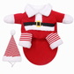 📢📢50% OFF !! ⏰Christmas Pet Costume for Dogs and Cats Autumn Winter Holiday Outfits featuring Santa Claus Suits and Snowflake Capes