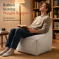 📢📢40% DE RÉDUCTION !! ⏰ Housse de Pouf de Rangement : À Garnir de Vêtements, Grande Fermeture Éclair, Lavable, 45x45x23cm🧺🛋️