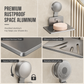 📢📢-50% DE RÉDUCTION !! ⏰Porte-Savon à Ventouse : Drainage en V, Aluminium Antirouille, Sans Perçage, Fixation par Torsion🧼