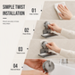 📢📢-50% DE RÉDUCTION !! ⏰Porte-Savon à Ventouse : Drainage en V, Aluminium Antirouille, Sans Perçage, Fixation par Torsion🧼