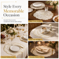📢📢50% DE RÉDUCTION !! ⏰ Set de table en PVC à motif pivoine métallisé de style nordique | Résistant à la chaleur, antidérapant et imperméable 🍽️💛🌹