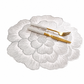 📢📢50% DE RÉDUCTION !! ⏰ Set de table en PVC à motif pivoine métallisé de style nordique | Résistant à la chaleur, antidérapant et imperméable 🍽️💛🌹