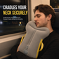 Portable Inflatable Travel Pillow Foldable Upright Face Down Sleeping Pillow for Airplane Car Camping and Office Naps