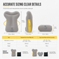Portable Inflatable Travel Pillow Foldable Upright Face Down Sleeping Pillow for Airplane Car Camping and Office Naps