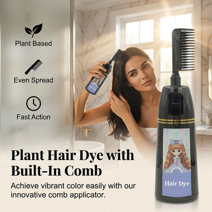 📢📢40% DE RÉDUCTION !! ⏰Coloration Végétale pour Cheveux avec Applicateur Peigne