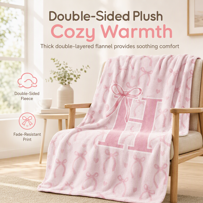 📢📢50% DE RÉDUCTION !! ⏰ Couverture en Flanelle Double Épaisseur – Douce, Chaude & Adorable 🩷