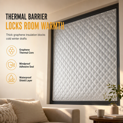 📢📢50 % DE RÉDUCTION !! ⏰Rideau de Fenêtre Isolant Thermique au Graphène - Coupe-Vent d'Hiver