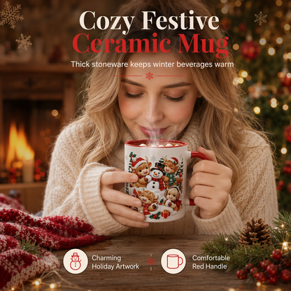 📢📢40 % DE RÉDUCTION !! ⏰Mug de Noël en Céramique Bonhomme de Neige