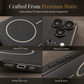 Magnetic Matte Electroplated Phone Case with Large Window Protector Full Coverage Protective Cover