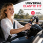 Universal 38cm Ringless Silk Steering Wheel Cover Printed Breathable Car Wheel Protector for All Seasons