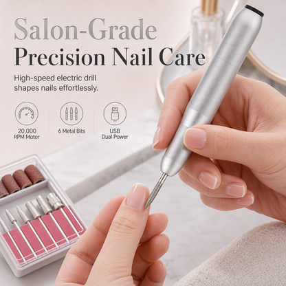 📢📢50 % DE RÉDUCTION !! ⏰Stylo Ponceuse à Ongles Électrique USB Portable pour Manucure