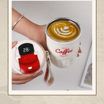📢📢40 % DE RÉDUCTION !! ⏰Tasse à café thermique intelligente et portable avec affichage de la température