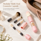 📢📢40 % DE RÉDUCTION !! ⏰Pinceaux maquillage rétractables portables, multifonctionnels, pinceau poudre et lèvres silicone✨
