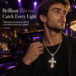 📢📢40 % DE RÉDUCTION !! ⏰Collier Pendentif Croix Hip-Hop Double Rang en Strass avec Chaîne Figaro