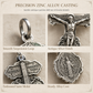 📢📢50% OFF !! ⏰✝️Zinc Alloy Pardon Crucifix with and Saint Benedict Medals Religious Charm for Jewelry Making