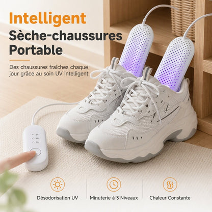 📢📢50 % DE RÉDUCTION !! ⏰Sèche-chaussures portable avec lampe UV et minuterie