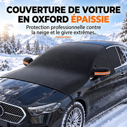 📢📢40 % DE RÉDUCTION !! ⏰ Housse de Pare-Brise Voiture 4 Saisons Épaissie – Anti-Givre Magnétique, Protection UV & Rétroviseurs Intégrés
