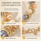 📢📢40 % DE RÉDUCTION !! ⏰ Parure de Bijoux Mariage et Soirée 2 Pièces Collier et Boucles d'Oreilles Floral Vintage en Perles