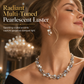 📢📢40 % DE RÉDUCTION !! ⏰ Parure de Bijoux Mariage et Soirée 2 Pièces Collier et Boucles d'Oreilles Floral Vintage en Perles