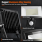 📢📢40 % DE RÉDUCTION !! ⏰ Projecteur LED extérieur 50W – Détecteur PIR, télécommande & IP66 ✨