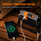 📢📢50 % DE RÉDUCTION !! ⏰Projecteur Solaire de Camping : 4 Niveaux de Luminosité, Batterie Externe, Étanche & Portable