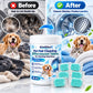 📢📢50 % DE RÉDUCTION !! ⏰Pastilles effervescentes de nettoyage pour lave-linge anti-poils d'animaux (6 pcs)