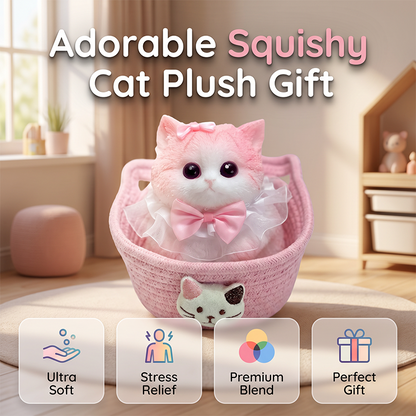 📢📢40 % DE RÉDUCTION !! ⏰Peluche Chat Squishy Anti-Stress