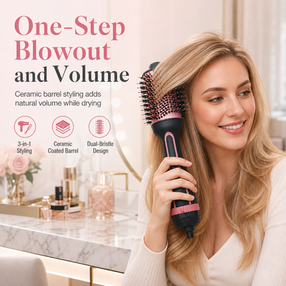 📢📢40 % DE RÉDUCTION !! ⏰Brosse Soufflante et Chauffante Multifonction - Lissage, Bouclage et Volume⏰Livraison gratuite⏰