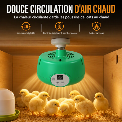 Radiateur de couvée intelligent avec contrôle de la température