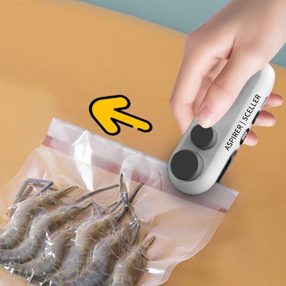 📢📢50 % DE RÉDUCTION !! ⏰ Mini soudeuse de sachets magnétique rechargeable 2-en-1 — Scelle et ouvre les sachets en quelques secondes 🏡